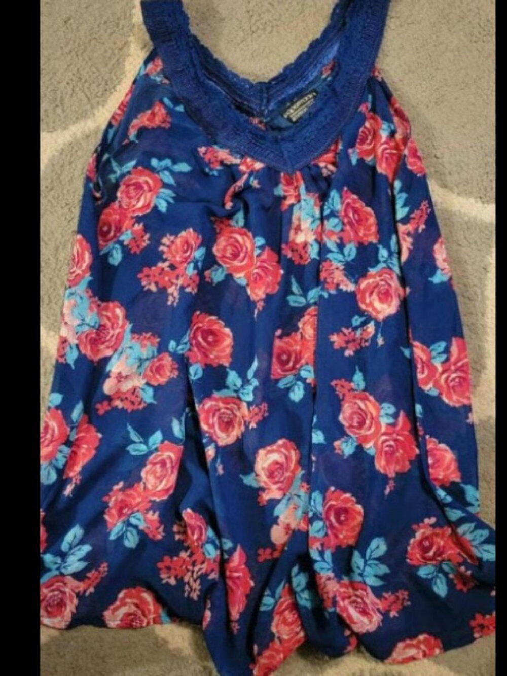 Womens size XL floral tank. Papermoon brand